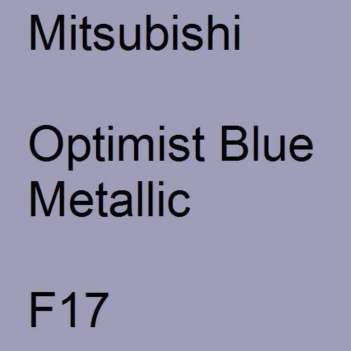 Mitsubishi, Optimist Blue Metallic, F17.